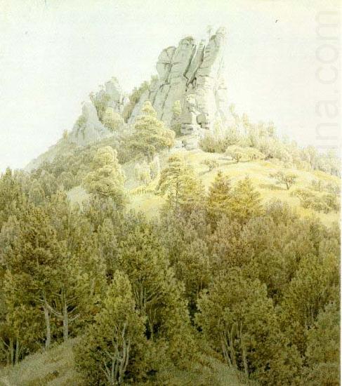 Caspar David Friedrich TheHeldsteinnearRathe china oil painting image